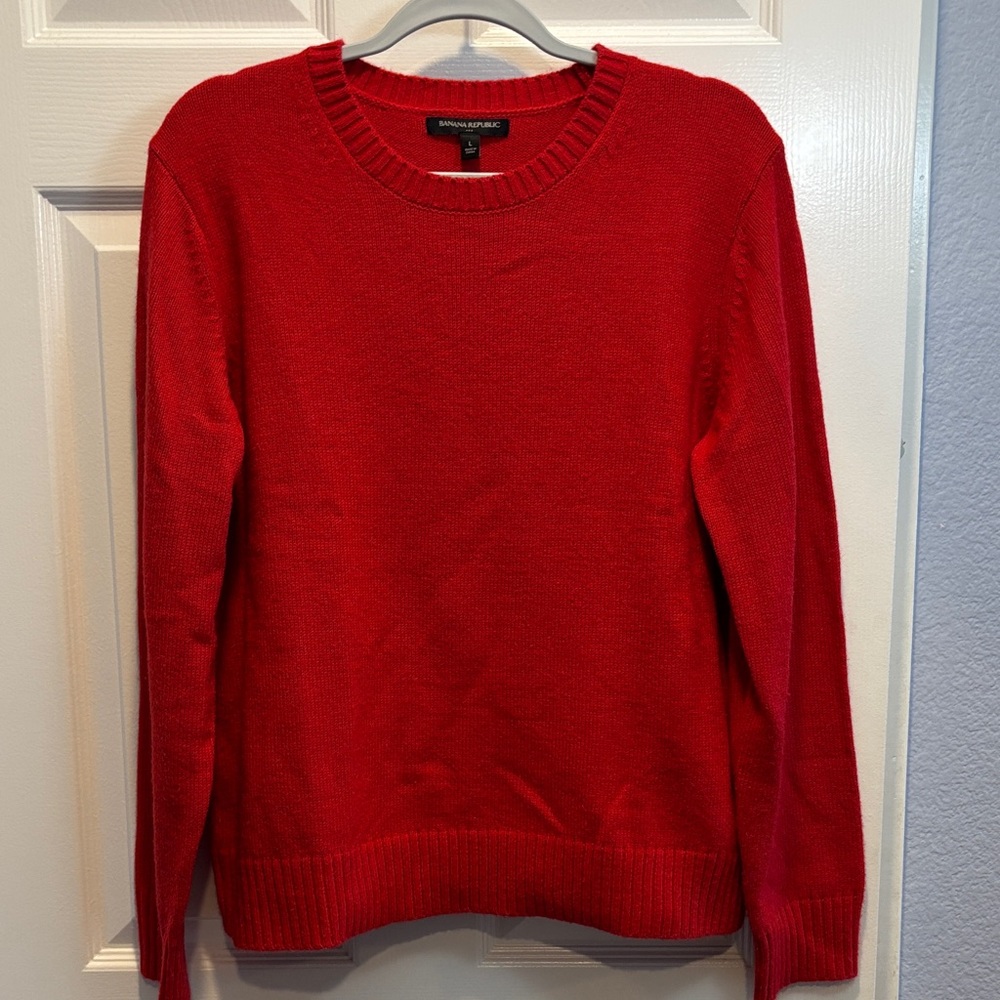 Banana Republic Sweater Red Knit